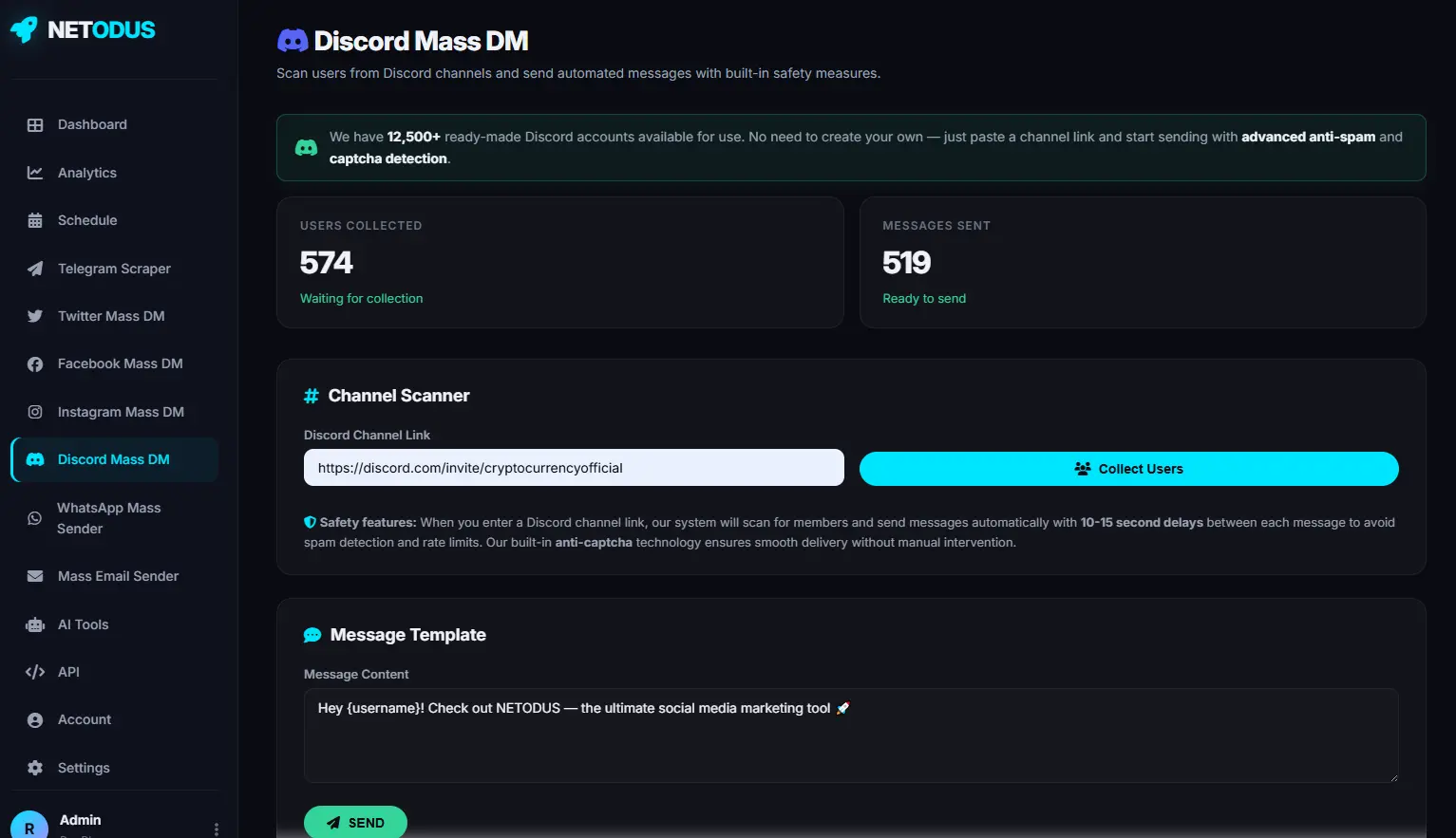 NETODUS Dashboard 5